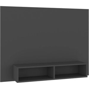The Living Store Tv-wandmeubel Hifi-kast - 120 x 23.5 x 90 cm - Grijs spaanplaat