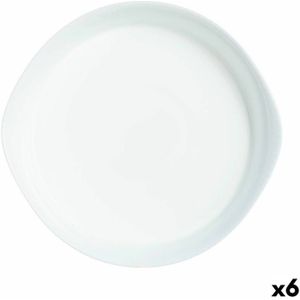 Serveerschaal Luminarc Smart Cuisine Rond Wit Glas Ø 28 cm (6 Stuks)