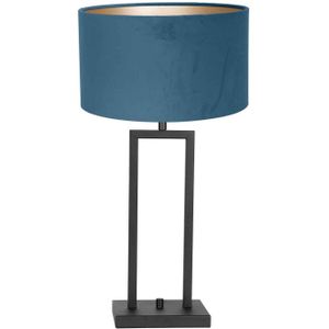 Steinhauer Stang tafellamp blauw metaal 55 cm hoog