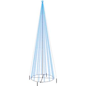 The Living Store Kerstboom LED 800x230 cm - Blauw - 1.134 LEDs - 8 lichteffecten - Compact ontwerp - Eenvoudig te