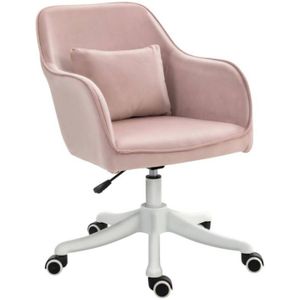 Bureaustoel met massagefunctie - Ergonomische bureaustoel - Roze