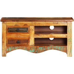 The Living Store Tv-meubel 80x30x40 cm massief gerecycled hout - Kast