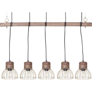 Beliani VARADA - Hanglamp-Lichte houtkleur-Mangohout