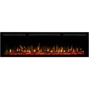 EVIQ - Diamond - Elektrische Sfeerhaard - Zwart - Inbouw Sfeerhaard