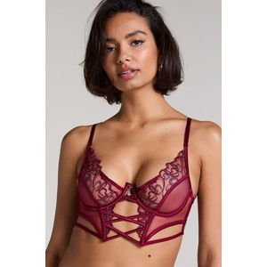 Hunkemöller Niet-voorgevormde longline beugel bh Scarlett Rood