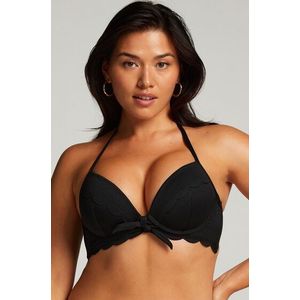 Hunkemöller Voorgevormde beugel bikinitop Scallop Zwart