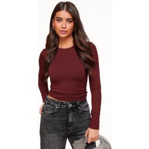Burgundy Basic LS - Top