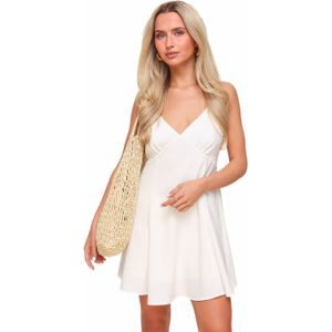 Witte Basic Linnen - Jurk