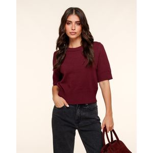 Burgundy Losse SS - Trui