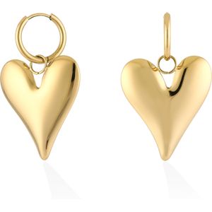 1905 Gouden Hart Hanger - Oorbellen