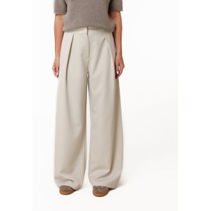 Beige Plooien - Pantalon