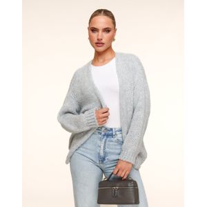 Lichtgrijze Wollen - Vest