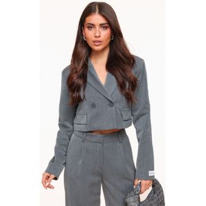 Grijze F/W Edit Cropped LS - Blazer