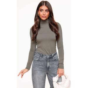 Donker Taupe Basic Col - Top