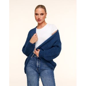 Jeansblauwe Wollen - Vest