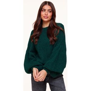 Donkergroene Wollen Gebreide - Trui