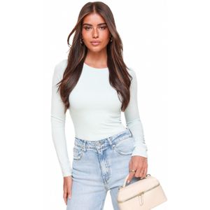 Mintgroene Basic LS - Top