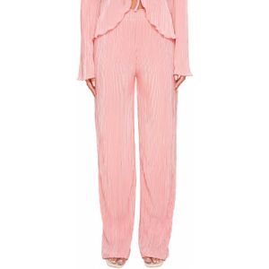 Roze Plisse Wijde - Broek