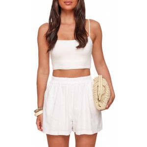 Witte Linnen Wijde - Short