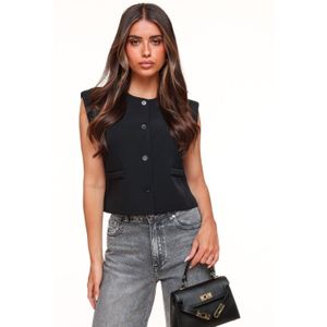 Zwarte F/W Edit Cropped - Gilet