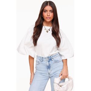 Witte Pofmouwen - T-shirt