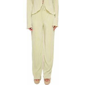 Mintgroene Plisse Wijde - Broek