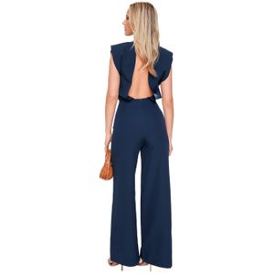 Navy Basic Mouwloze - Jumpsuit