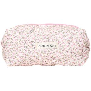 Lichtroze Kleine Bloemen Make-Up - Tas