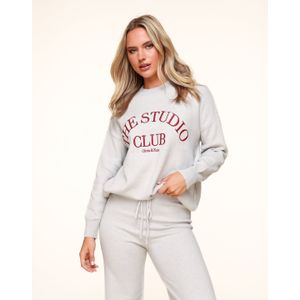 Grijze Gebreide The Studio Club - Trui
