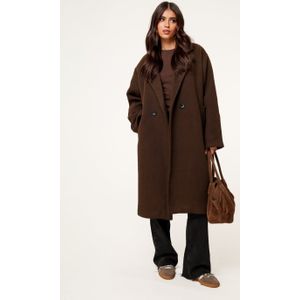 Donkerbruine Lange Zachte - Jas