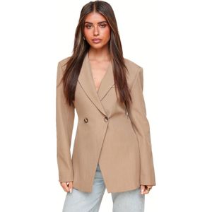 Camel Lange Getailleerde - Blazer
