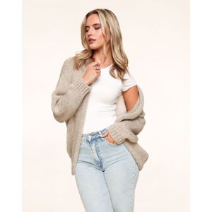 Taupe Wollen - Vest