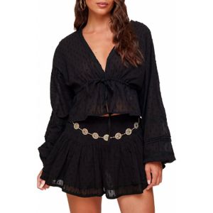 Zwarte Petite Ruffel - Skort