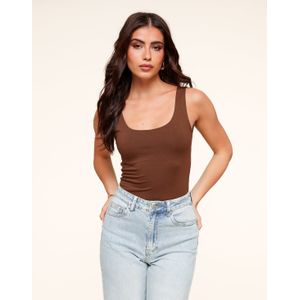 Caramel Omkeerbare Mouwloze Basic - Top