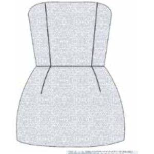 0412 Zilveren Crepe Pailletten Strapless - Jurk