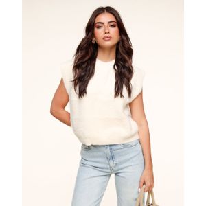 Creme Fluffy Spencer - Top