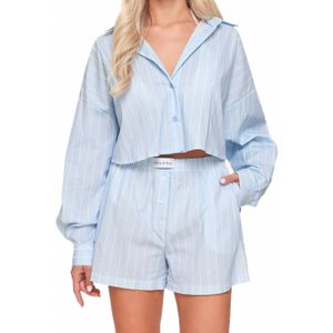 Baby Blauwe Olivia & Kate Gestreepte - Short