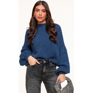 Navy Wollen Gebreide - Trui