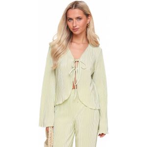 Mintgroene Plisse Wikkel - Top