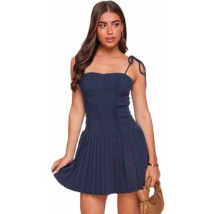 Navy Petite Corset - Jurk