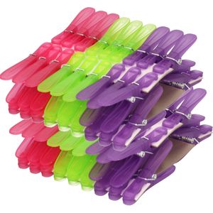 144x Plastic wasknijpers gekleurd