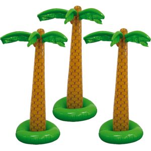 Set van 3x stuks tropische Hawaii party palmboom/bomen opblaasbaar van 180 cm