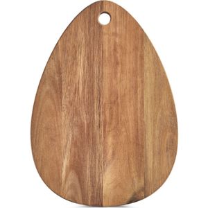 Druppel vormige houten snijplank - acacia hout - 29 x 40 cm