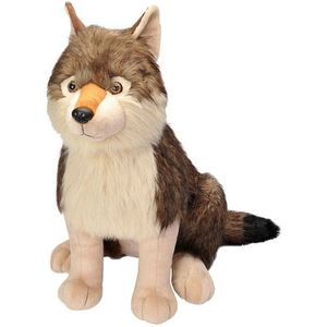 Pluche grote wolf knuffel 70 cm