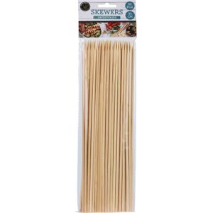 50x Bamboe houten sate prikkers/spiezen 30 cm