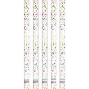 Party confetti shooters - 15x - confettikanon - gekleurd - papier - 80cm