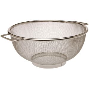 RVS keuken vergiet/zeef 23 cm