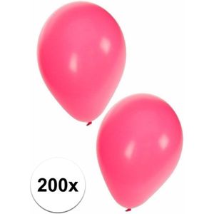 Roze ballonnen 200 stuks