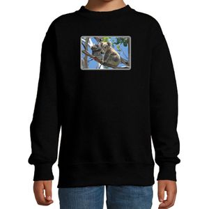 Dieren sweater / trui met koalaberen foto zwart voor kinderen