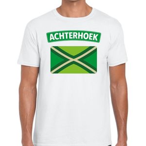 Achterhoek en vlag festival t-shirt wit heren